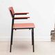 Gijs van der Sluis red and black chairs with armrests