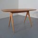Italian Beech Side Table, 1960s