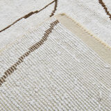 6x9 scandinavian beige hemp rug 192x275cm