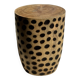Stool, side table, end table in cylindrical solid mango wood.
