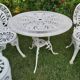 Cast aluminum garden furniture