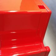 Bureau rouge enfant années 70