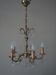 Bronze chandelier with crystal pendants – 5 lights
