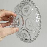 Antique glass fruit bowl