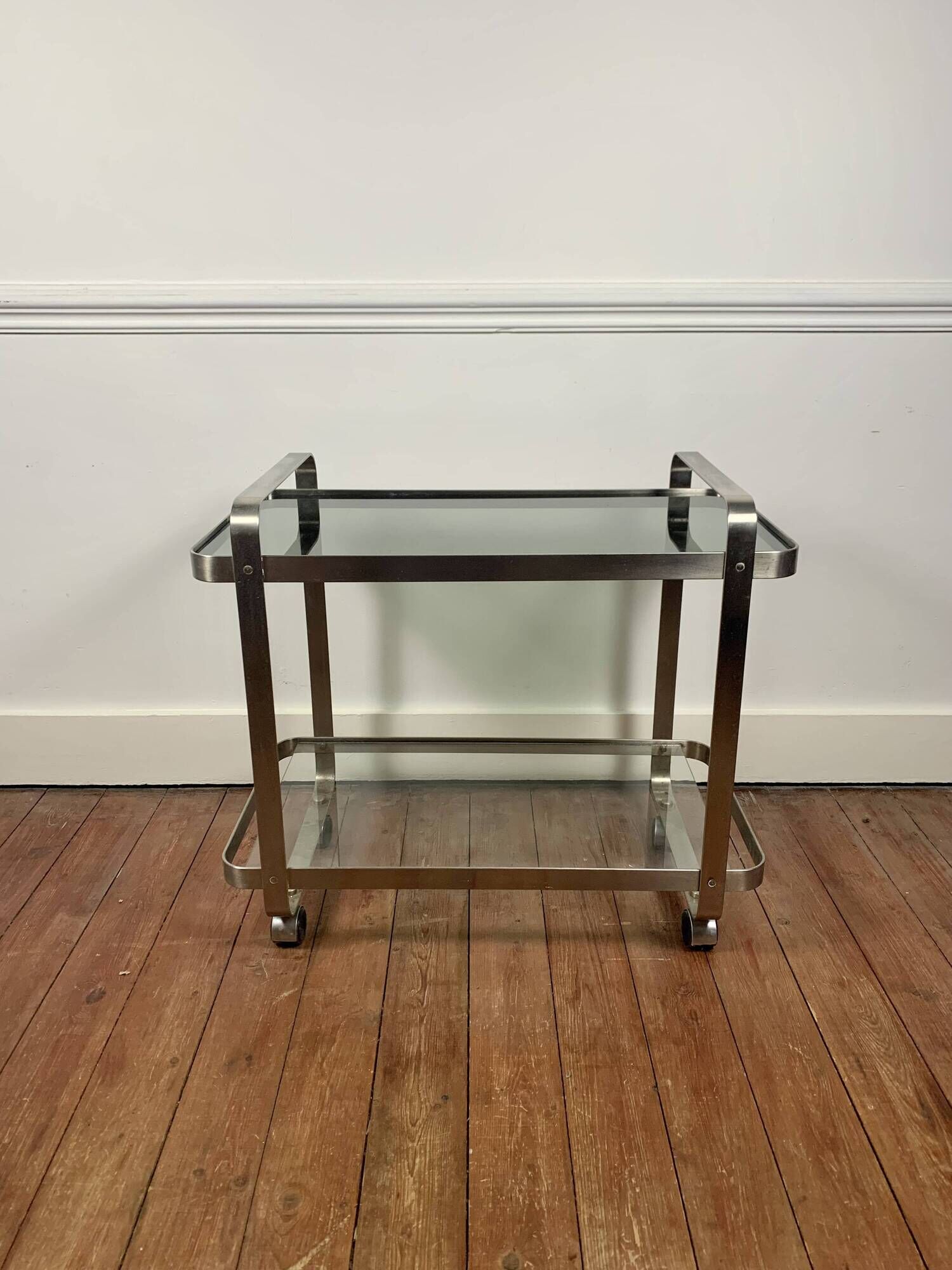 1960s-70s rolling trolley in the style of Martini & Rossi