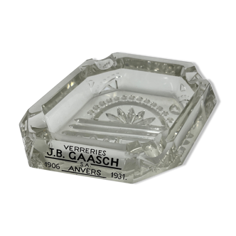 Art Deco glass ashtray