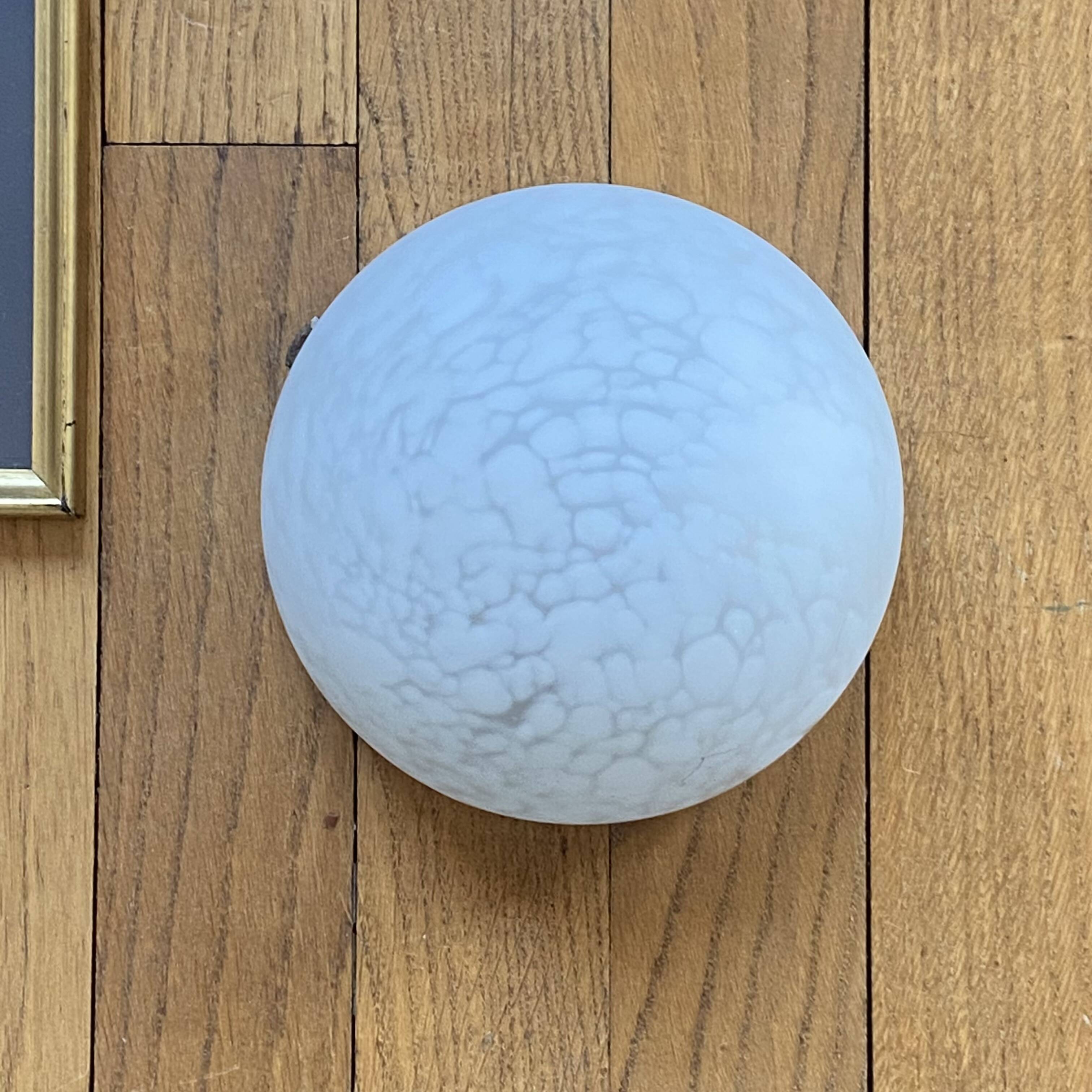 Clichy white glass wall-mounted ceiling light