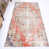 3x6 beige and red carpet rug