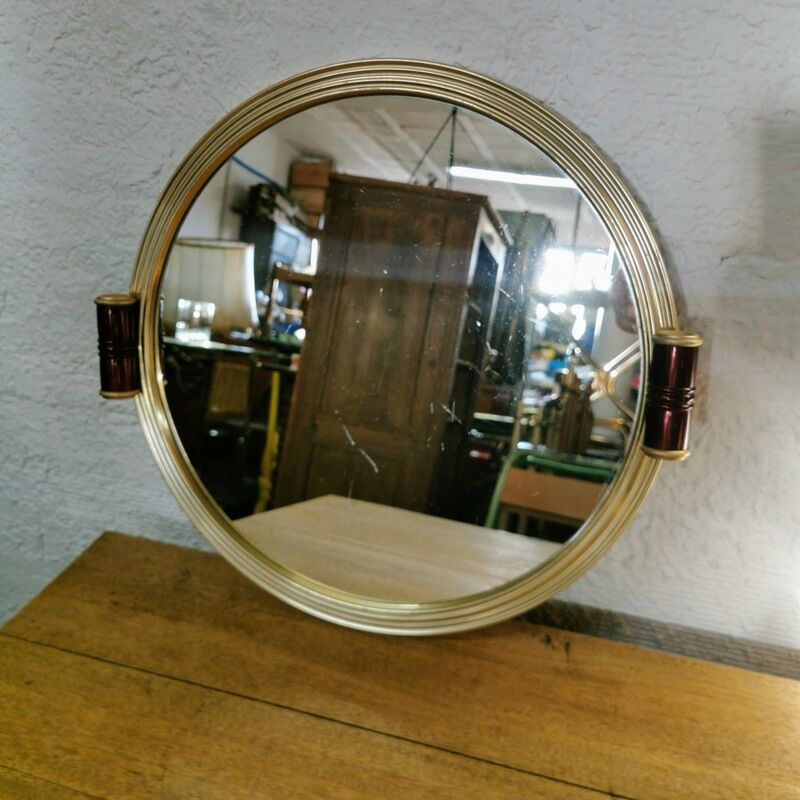 Large art deco mirror tray