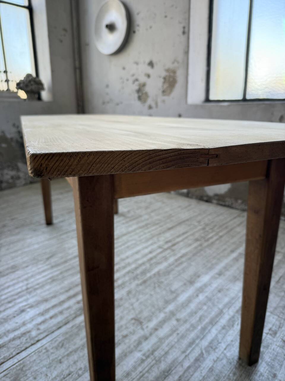 Pine and oak farmhouse table 2m