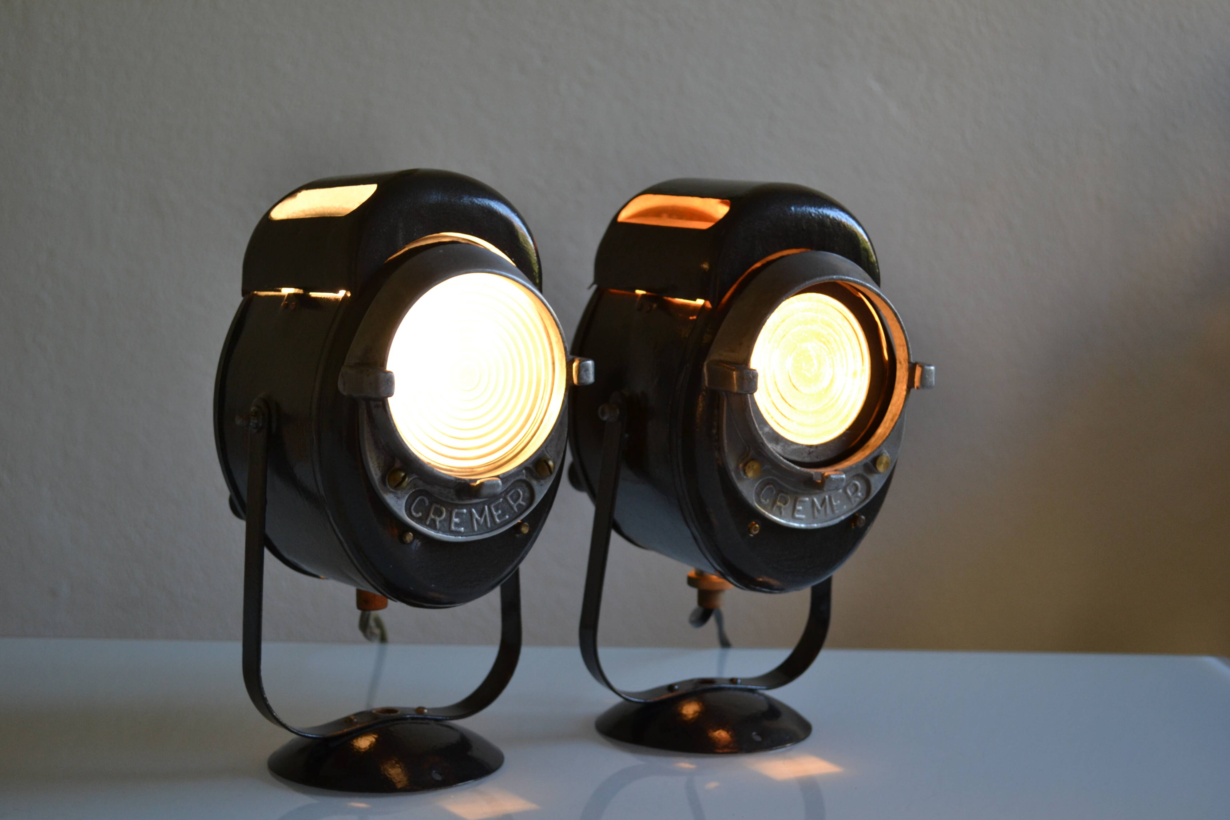 Pair of vintage Cremer cinema projectors.