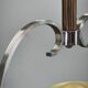 1930s Czech Art Deco Chrome and Frosted Glass Chandelier