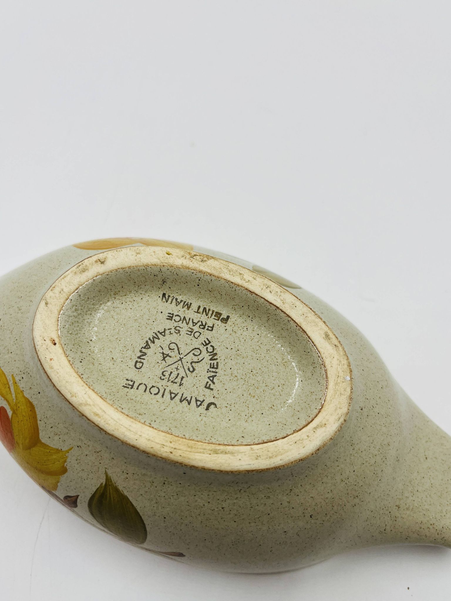 Vintage Jamaica Grès Saint-Amand Sauce Boat