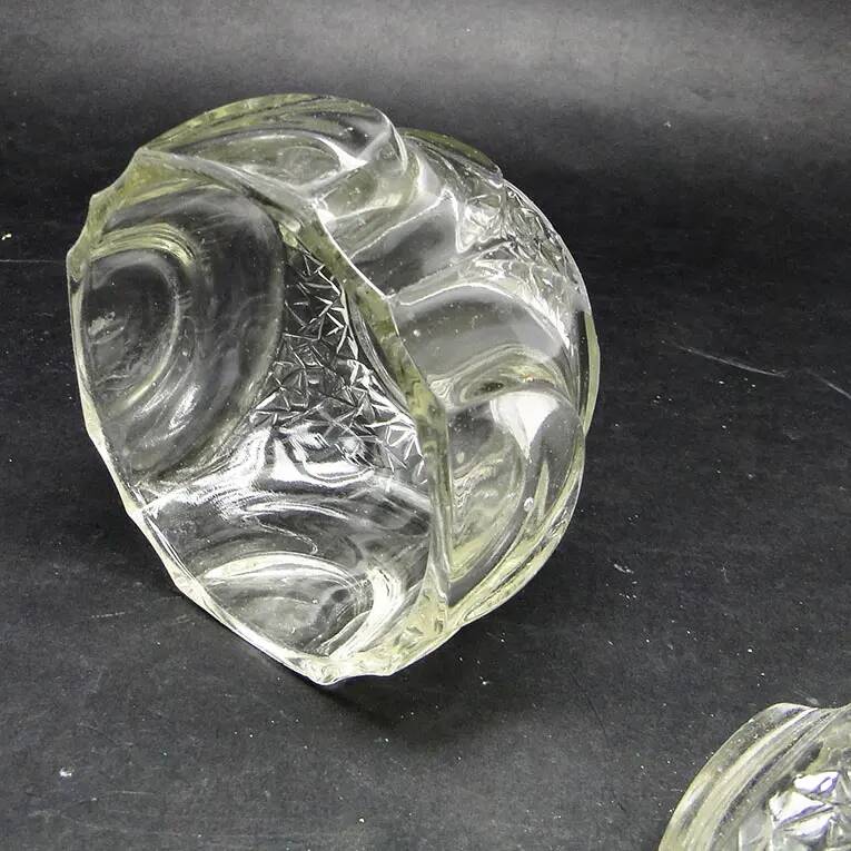 Sugar bowl, postmodern new look, glass, Poland, 1970s