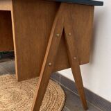 Scandinavian desk from the 1950s with compass legs.