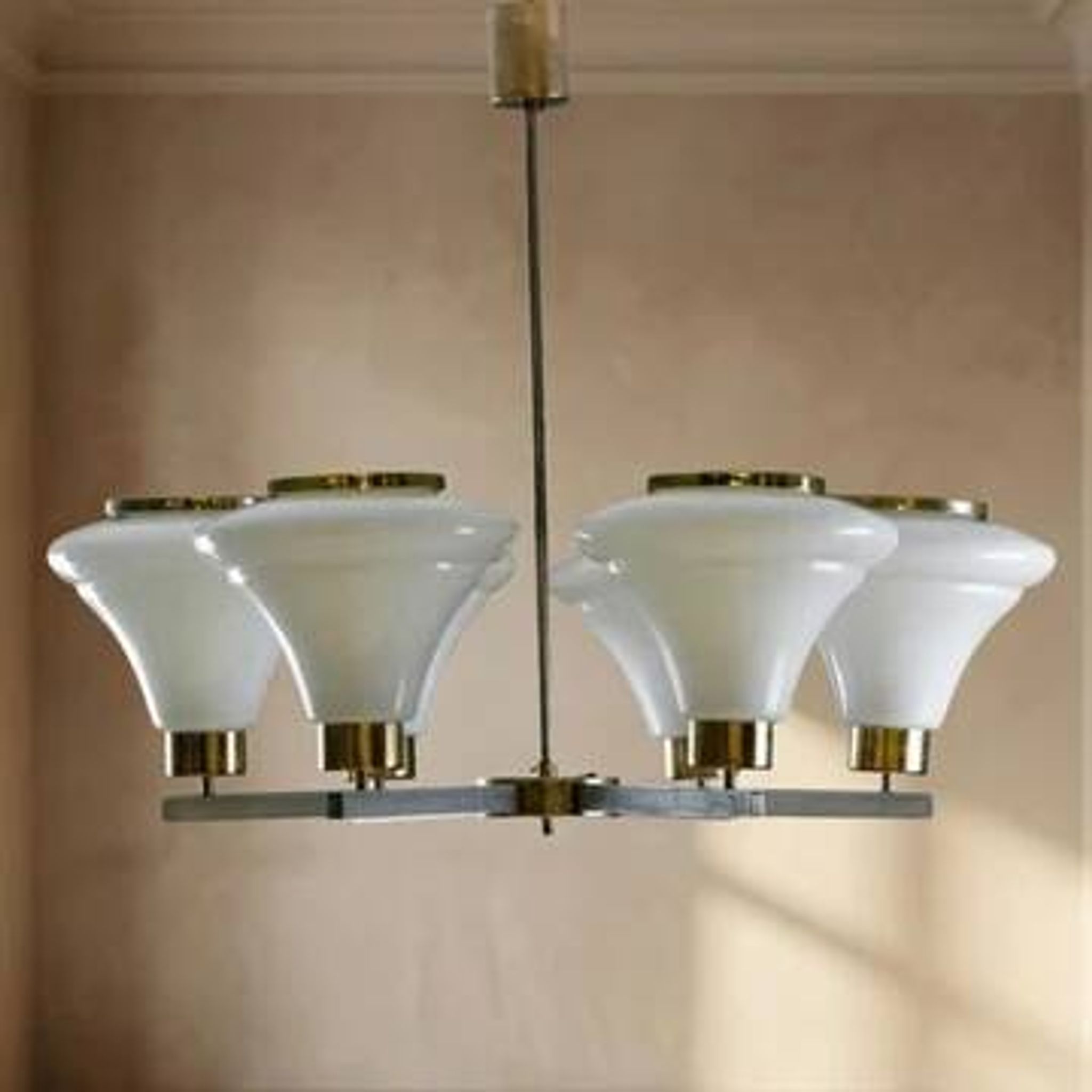 Mid-century chandelier, ceiling light by Josef Hurka, 1960s