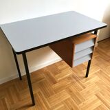 Office vintage revisited structure metal and box wood