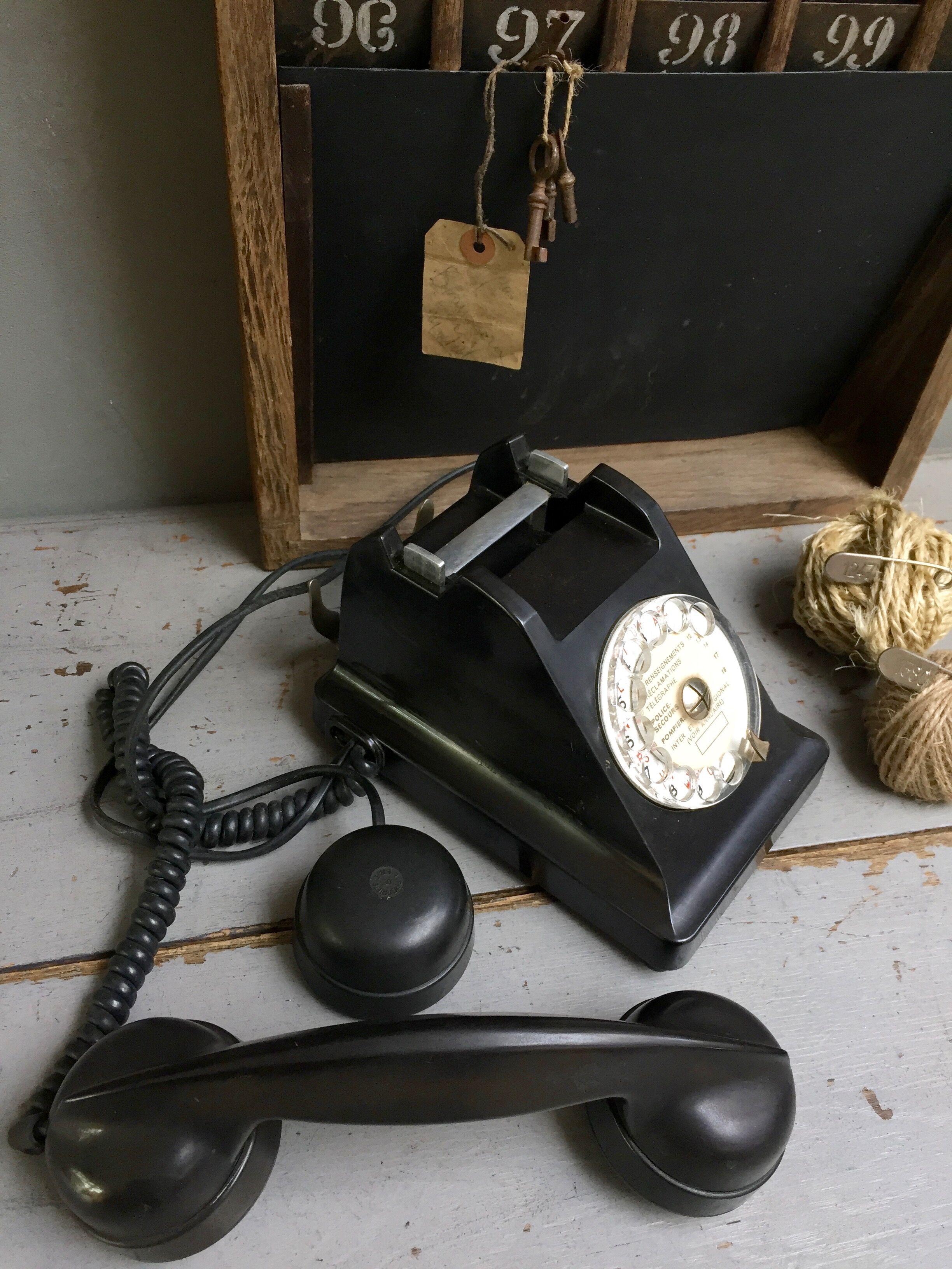 Old bakelite phone