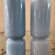 Pair of vintage lamps in blue glass