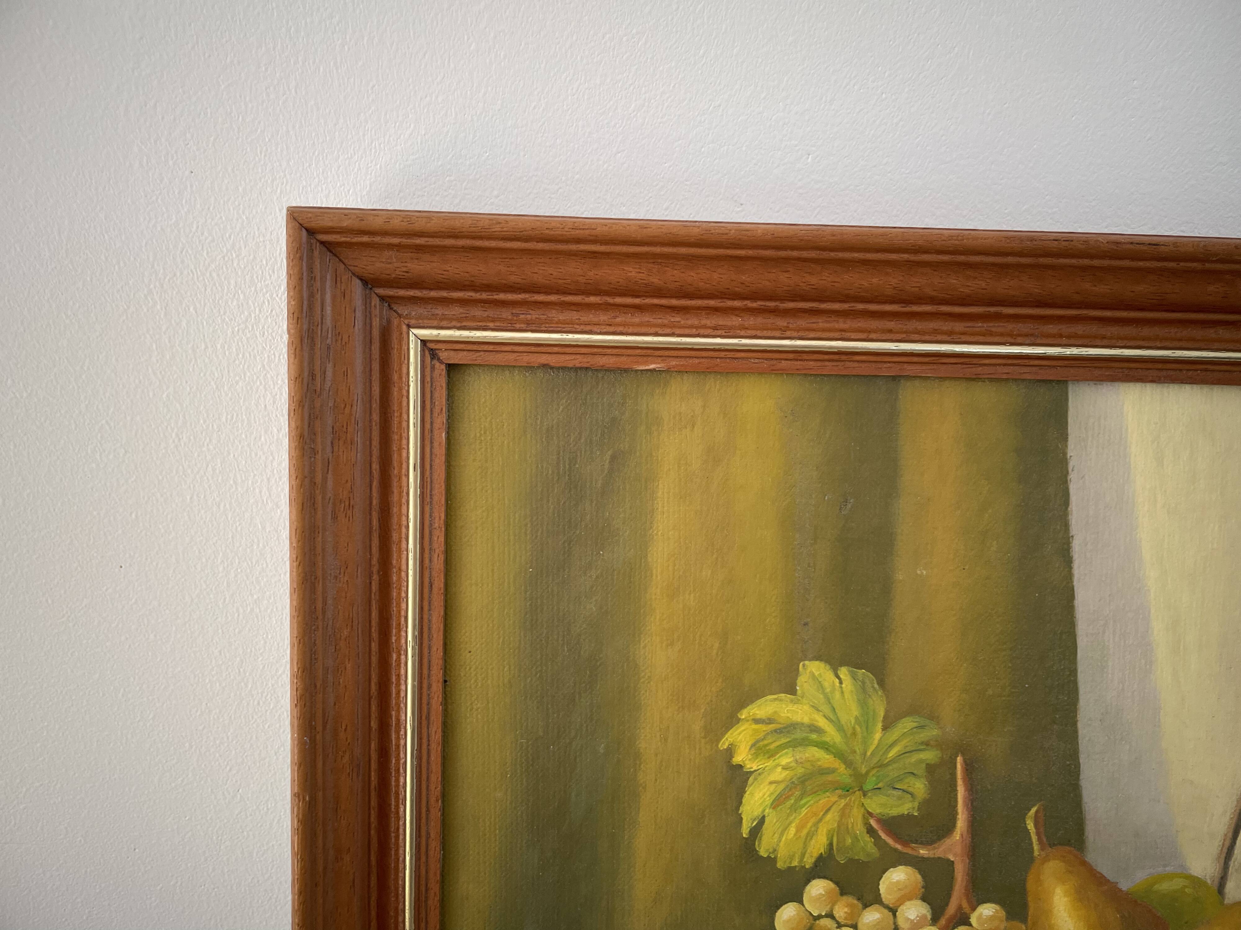 Tableau huile sur toile nature morte