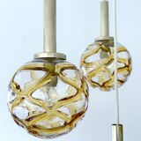Large Mid Century  Bubble Glass Pendant Light