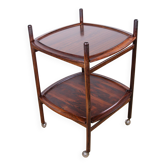 Desserte Brésilienne, 2 plateaux réversibles Palissandre et Formica, Cantù Móveis pour Interiores.