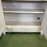 Vaisselier in chestnut patinated in white late 19th century