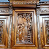Renaissance style sideboard in solid walnut around 1850