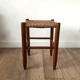 Straw and wood stool