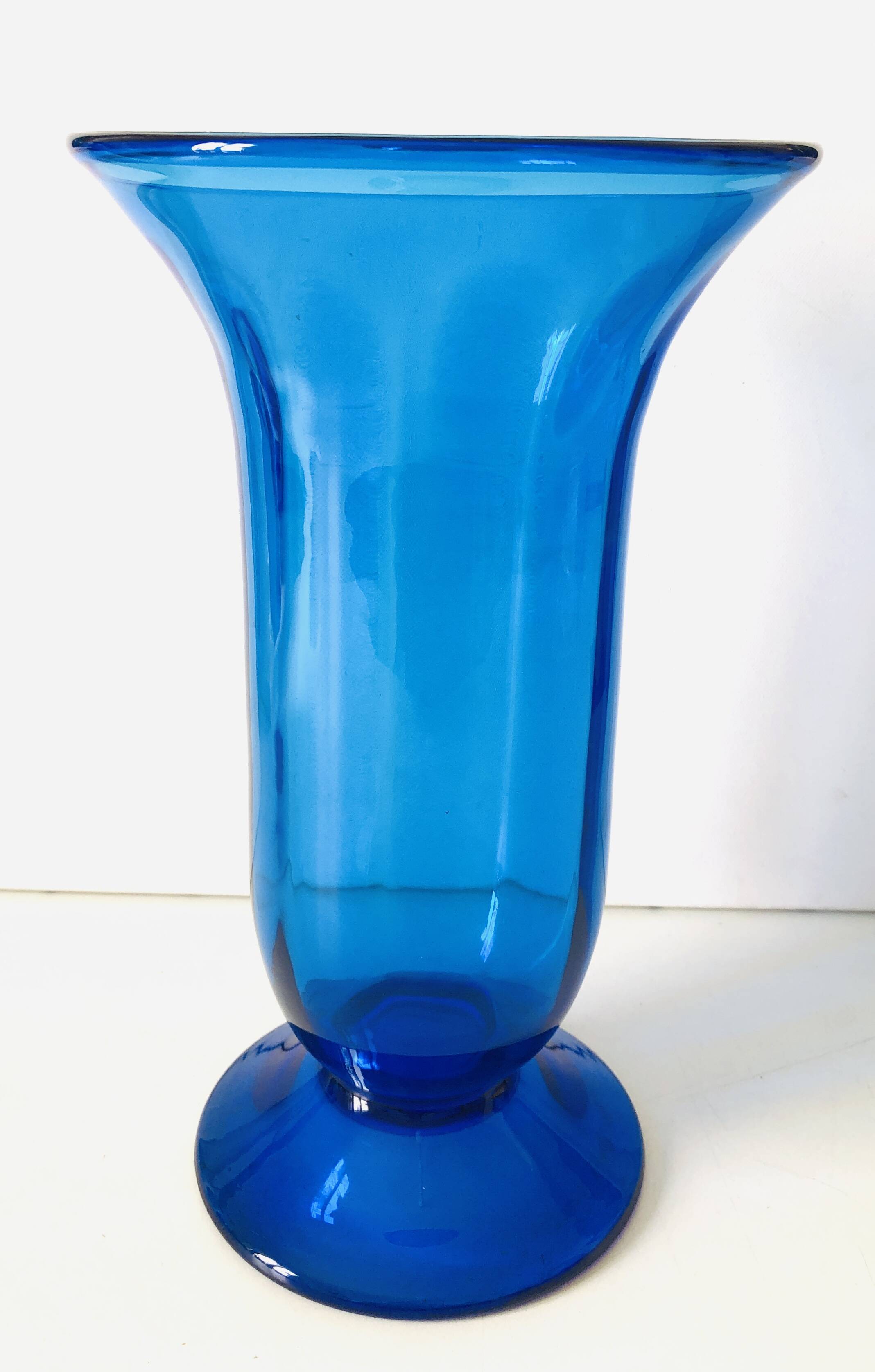 Blown glass vase