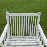 Rocking chair white wood outside or inside
