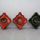 Pop Art German Ceramic Wall Lamps, 1970s, Set of 3