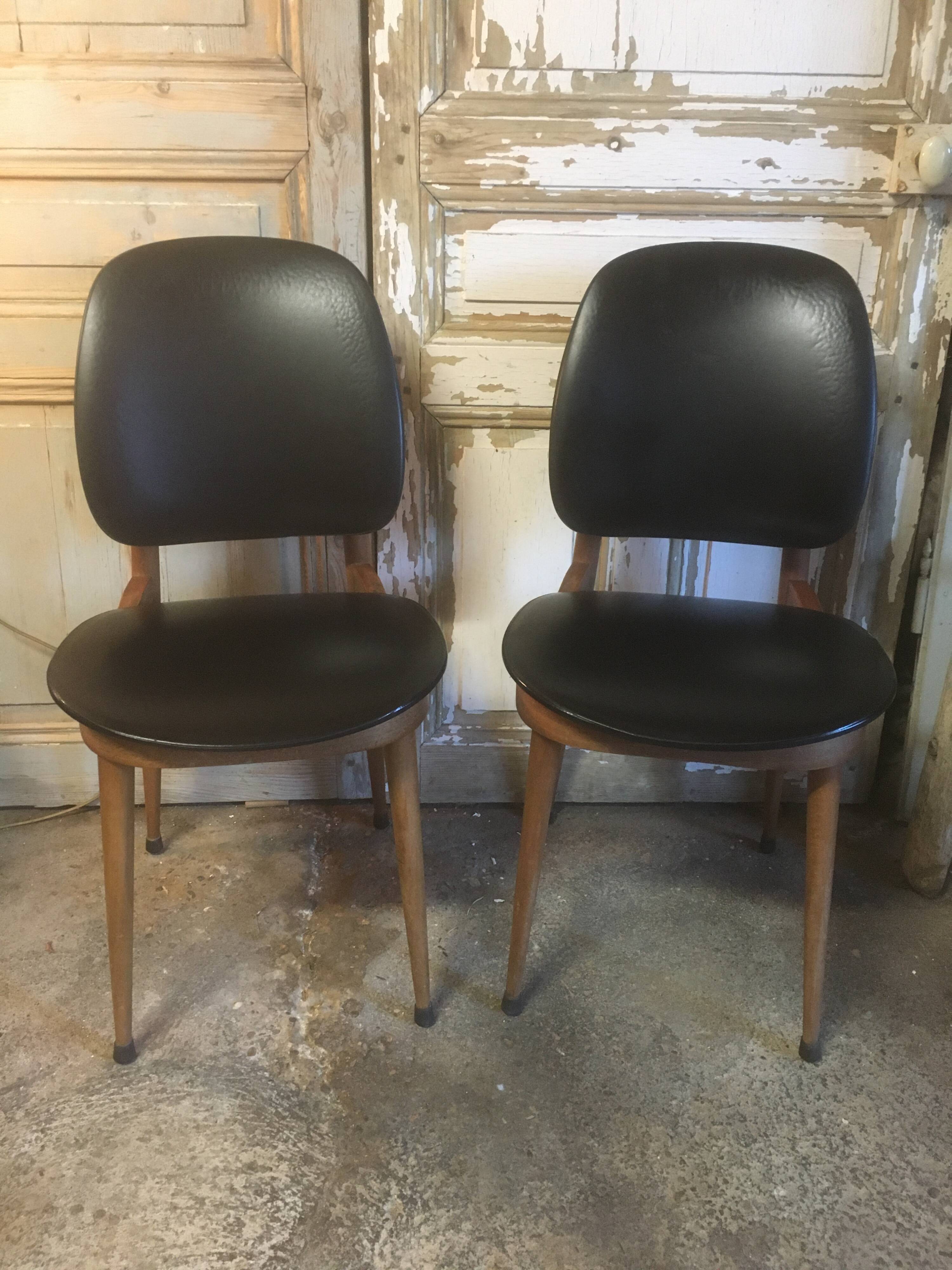 Pair of Pegase chairs by Baumann 1960