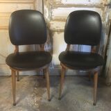 Paire de chaises Pegase par Baumann 1960