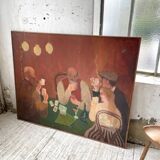 Oil painting "games" XL format 165x133cm