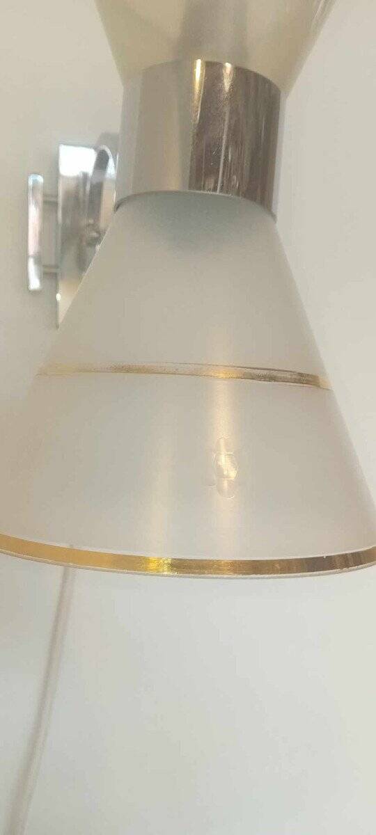 Rare Art Deco Wall Lamp 1930 Diabolo