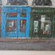 Old oil painting on wood, rue Parisienne