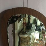 Asymmetric Scandinavian mirror 60 x 37 cm