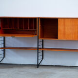 Library / Scandinavian Wall unit in teak 1960