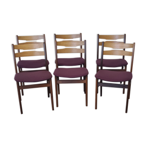 Lot 6 chaises salle