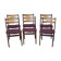 Set of six vintage teak dining chairs