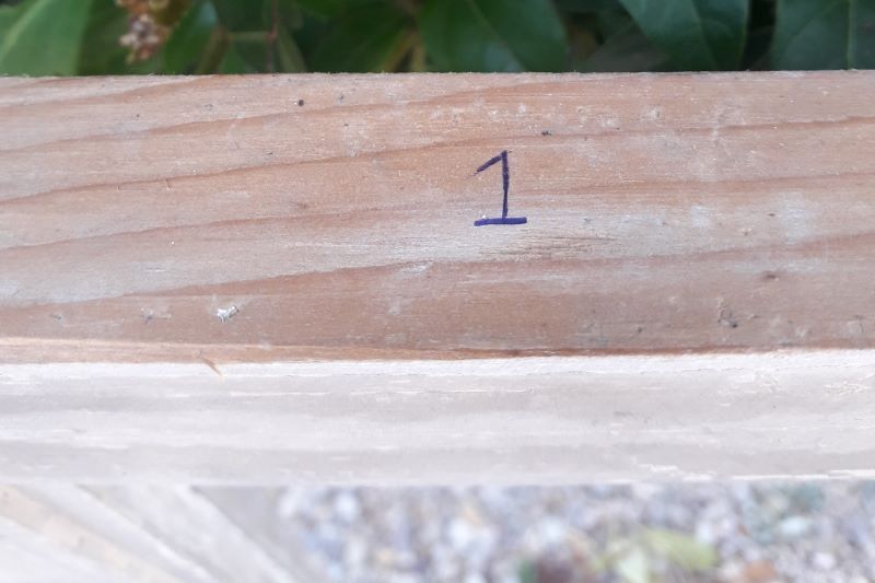 Glazed frame 70x83cm for partition