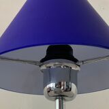 Design lamp in chromed metal and glass paste