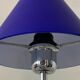 Design lamp in chromed metal and glass paste