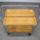 Vintage chrome folding service trolley, 1950s