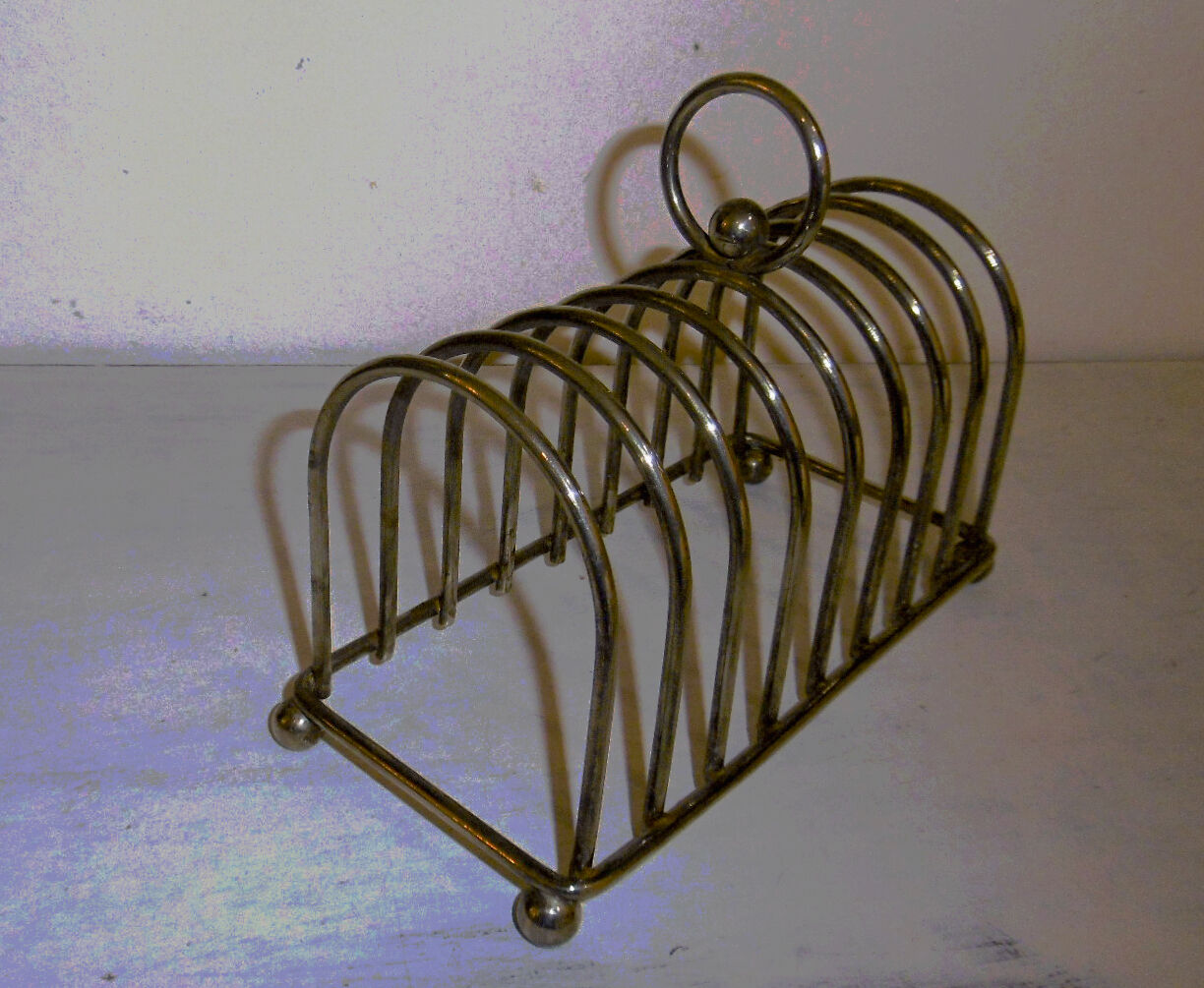 Silver metal toast dispenser