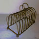 Silver metal toast dispenser