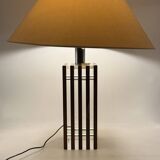 Hollywood regency wood and lucite table lamp base, Italy, 1970s