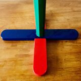 Pair of vintage children's coat racks - pencil shape