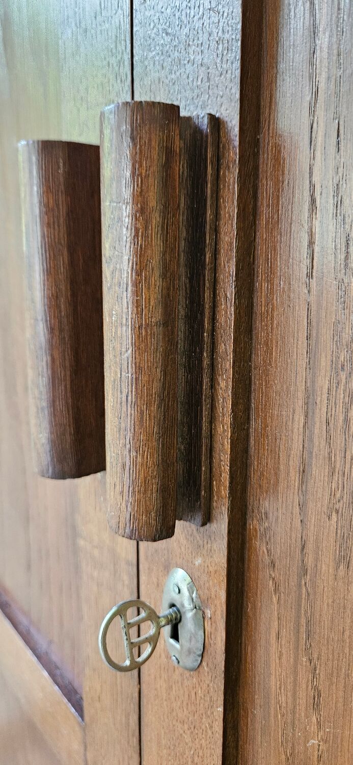 Parisian wardrobe storage cabinet oak wood